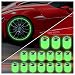 Aokdom 16PCS Fluorescent Tire Valve Stem CapsLuminous Auto Wheel Air Valve CapUniversal Decoration Accessories for CarSUVBicycleTrucksMotorcyclesCool Car Gifts CarGreen16pcs - Image 2