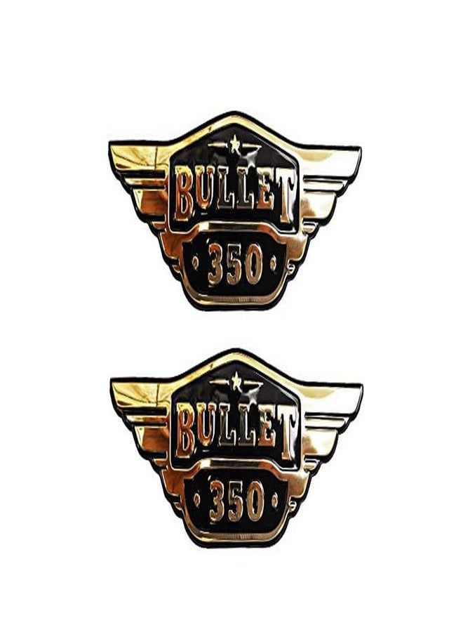 VTRUST Bullet 500 Tool Box Monogram for Classic Electra Standard Thunderbird Reborn Meteor, PVC, Golden, Set of 2 - Image 1