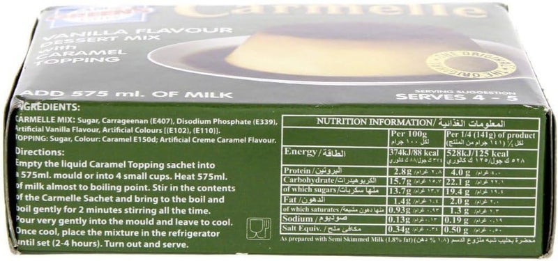 Green's Vanilla Flavour Dessert Mix with Caramel Topping - Image 2
