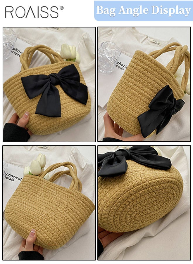 2 Pcs Straw Hat and Straw Bag Set, Wide Brim Sun Hat with Bow Decoration, Summer Outdoor UV Protection Beach Hat and Bow Handbag for Women - pzsku/Z7ADA79B52CD075AEE09FZ/45/_/1720779232/468211ba-7b81-4e94-962c-8696d81c8248