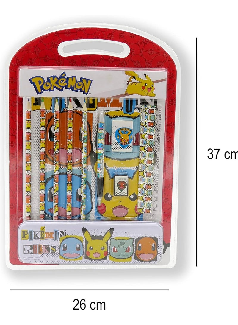 Pokemon Stationery Set with Metal Pencil Case - Image 3