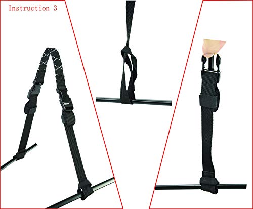WILD HEART Quick install and remove straps 4+2 heavy duty straps (black straps) - Image 4
