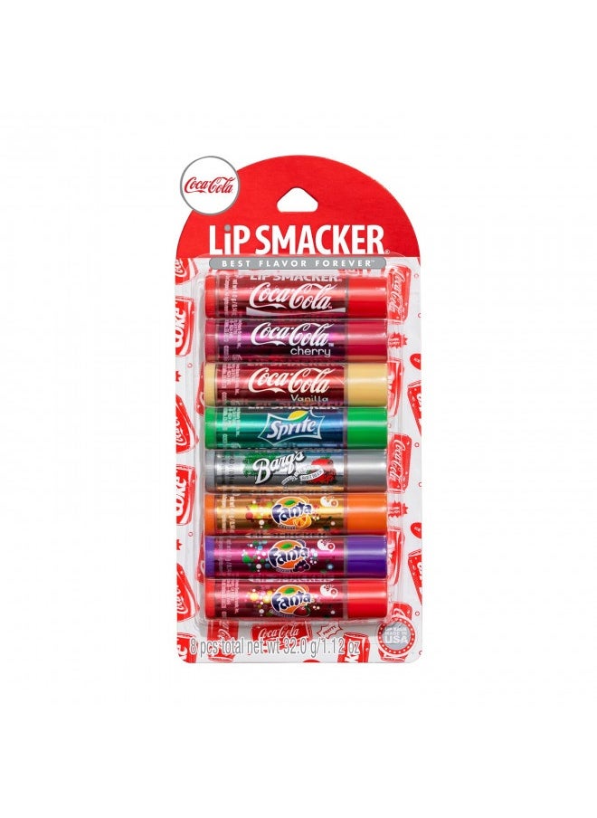 Lip Smacker Lip Smacker Coca-Cola Flavored Balm, 8 Count, Flavors Coke, Cherry Vanilla Sprite, Root Beer, Orange Fanta, Grape Strawberry Fanta  - Image 3