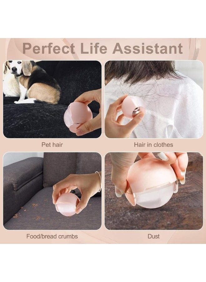 FALMER Washable Pet Hair Remover, Reusable Gel Dog Cat Hair Remover Roller Ball, Portable Fabric Lint Sticky Cleaner, Fuzz Remover for Carpet, Beds, Sofas, Clothes  - Image 4