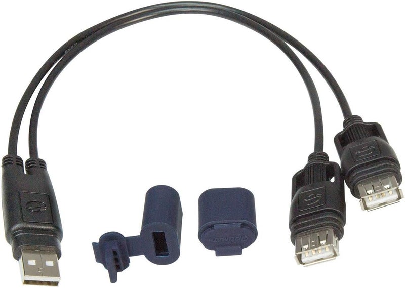 Tecmate OptiMate O110 Weatherproof USB 2 Into 1 Splitter Lead - Image 4