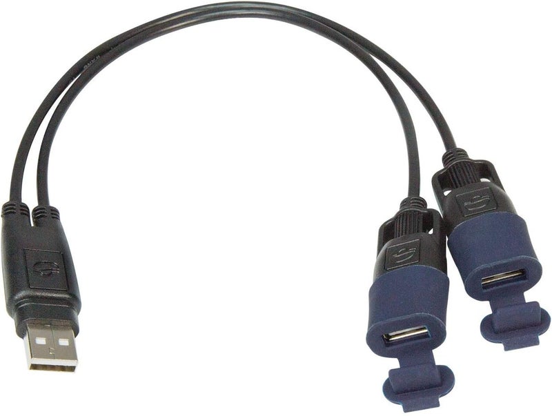 Tecmate OptiMate O110 Weatherproof USB 2 Into 1 Splitter Lead - Image 3