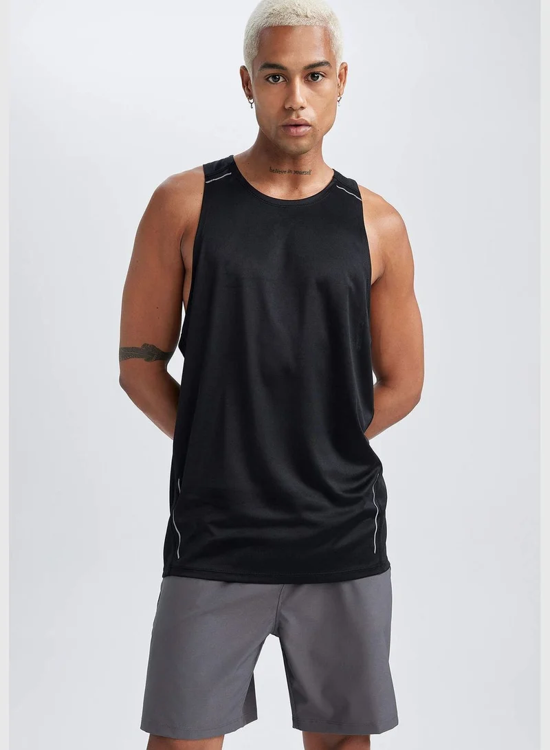 DeFacto Man Slim Fit Crew Neck Sleeveless Knitted Athlete