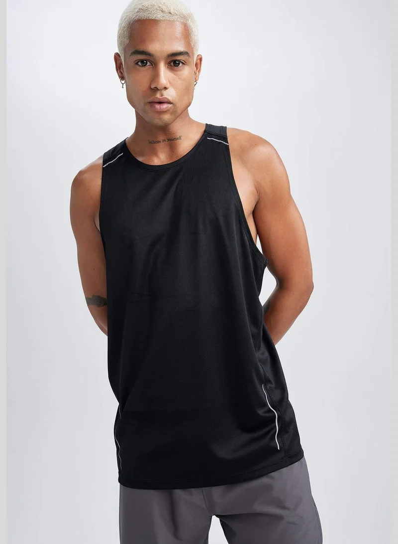 DeFacto Man Slim Fit Crew Neck Sleeveless Knitted Athlete