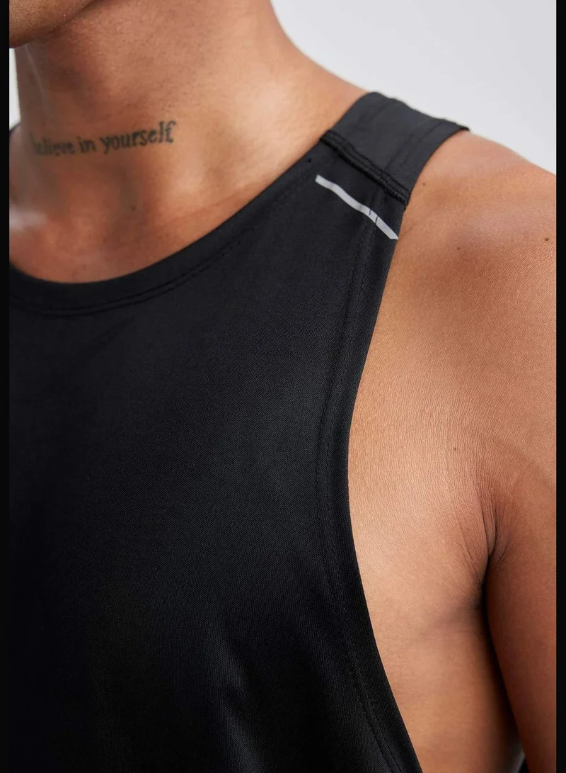 DeFacto Man Slim Fit Crew Neck Sleeveless Knitted Athlete
