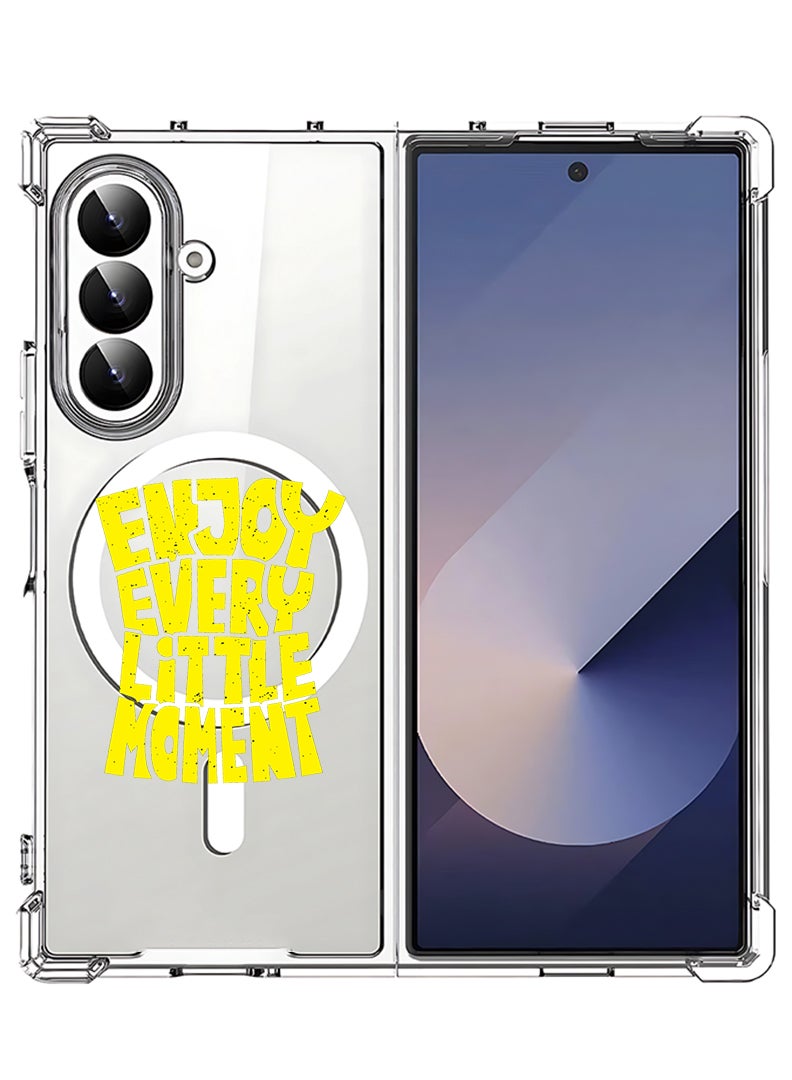 Theodor Magnetic Case for Samsung Galaxy Z Fold 7 Compatible with MagSafe Wireless Charging, Shockproof Phone Bumper Cover enjoy every - Image 1