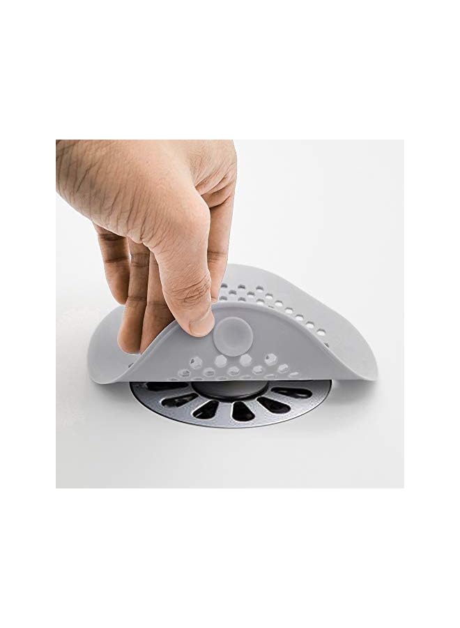 The Bros 5 PCS Silicone Sink Strainer, Anti - Clogging Shower Drain Hair Trap Catcher, Kitchen Sink Stopper - Bathroom Kitchen Sink Set, Filter for Kitchen Bathroom Tub (Gray) - Image 5