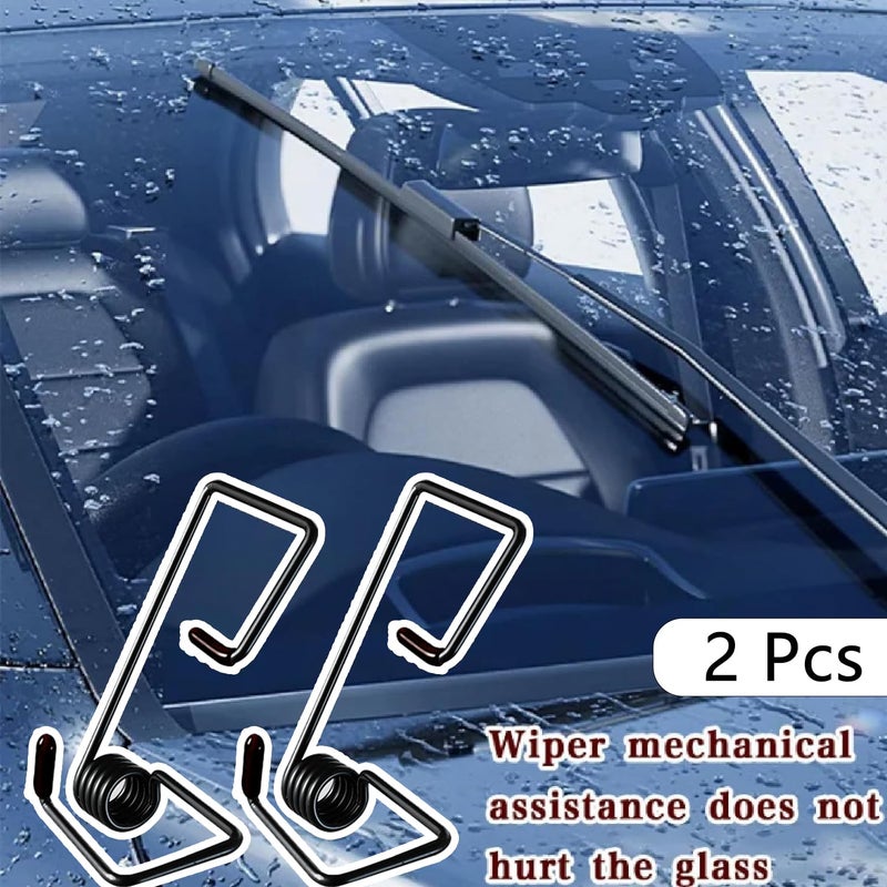 OTXKXBLP 2Pcs Windshield Wiper Arm Pressure Spring Booster, Wiper Arm Pressure Spring Set, Enhance Wiper Performance, Easy Install, Improved Visibility in Rain/Snow - Suitable for All Vehicles - Image 3