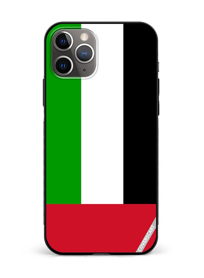 Protective Case Cover For Apple iPhone 11 Pro Uae Flag Design Multicolour