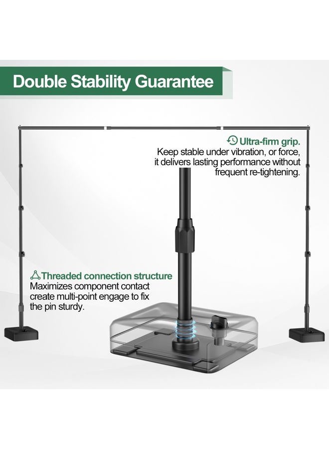 EMART Backdrop Stand with Water Weight Base 8.5x10ft - Image 4