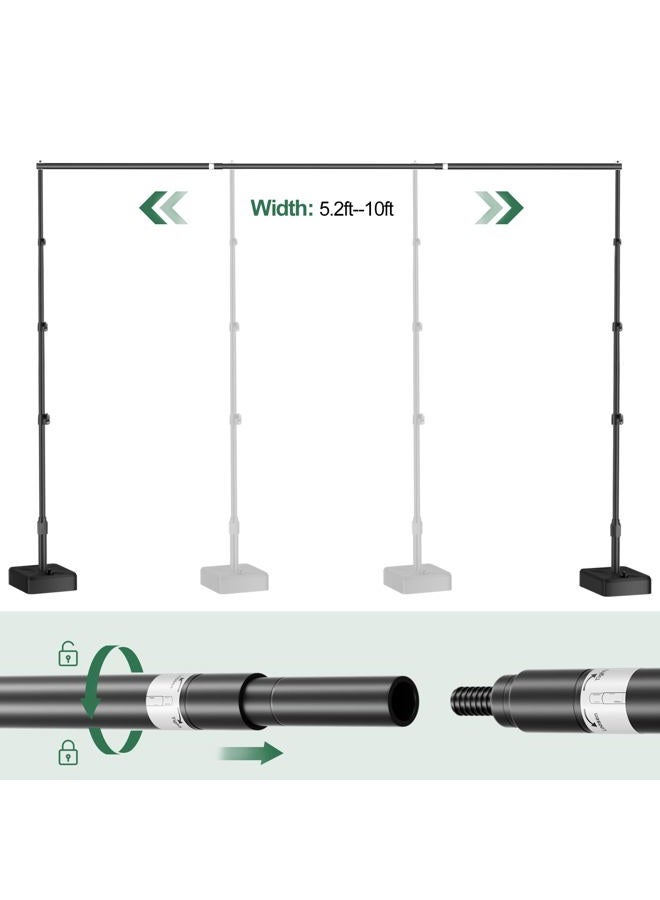 EMART Backdrop Stand with Water Weight Base 8.5x10ft - Image 5