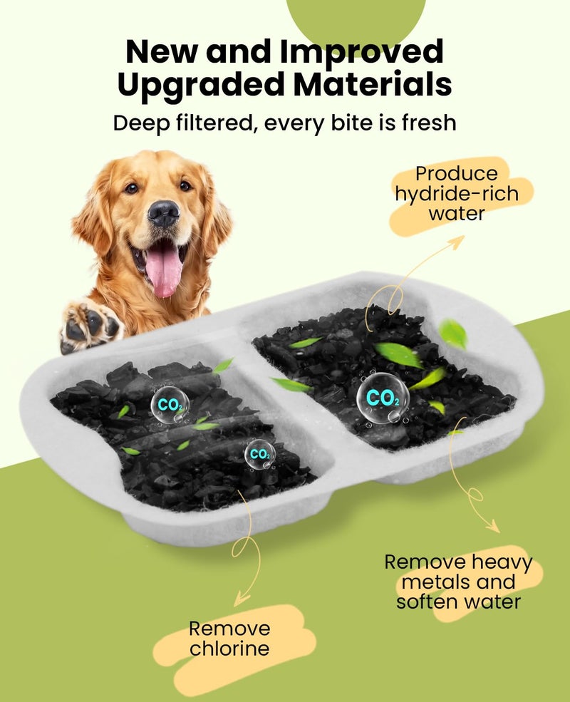 oneisall Dog Water Fountain for Large Dogs,7L/230oz/1.8G Stainless Steel Dog Fountain Super Quiet with Triple Filtration,Great for Large Dogs Cats and Multi-Pet Home (8Set Filters for 7L Dog Fountain) - Image 4