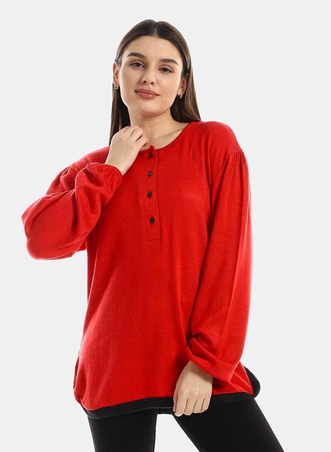 kady Jamila Women Upper Buttoned Long Sleeves Top - Image 1