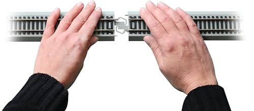Bachmann Trains - Snap-Fit E-Z TRACK 18” RADIUS CURVED TRACK - BULK (50 pcs) - NICKEL SILVER Rail With Gray Roadbed - HO Scale - Image 5