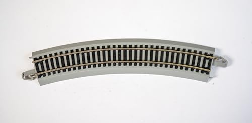 Bachmann Trains - Snap-Fit E-Z TRACK 18” RADIUS CURVED TRACK - BULK (50 pcs) - NICKEL SILVER Rail With Gray Roadbed - HO Scale - Image 2