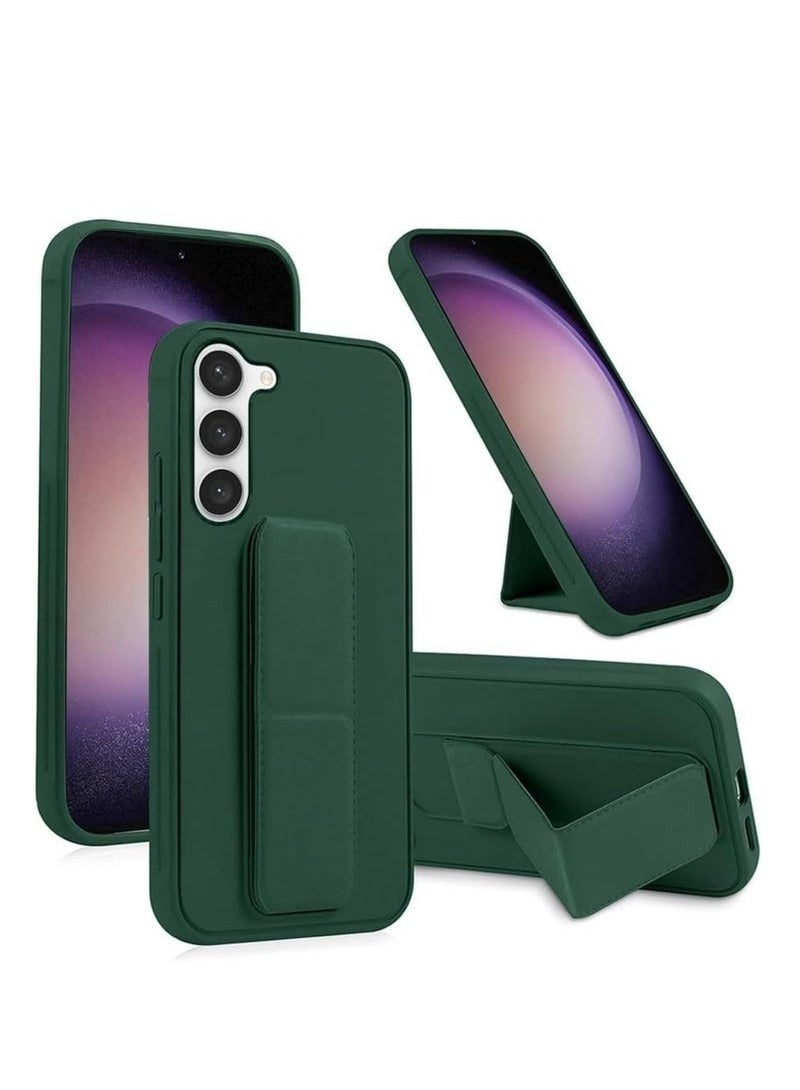 JAJEEK Samsung Galaxy S24 Case Cover Magnetic Car Mount Kickstand Holder Vertical & Horizontal Hand Strap Hand Grip Case for Samsung Galaxy S24 6.2-inch – 360° Rotatable Stand, Shockproof, Durable Protection - Image 1