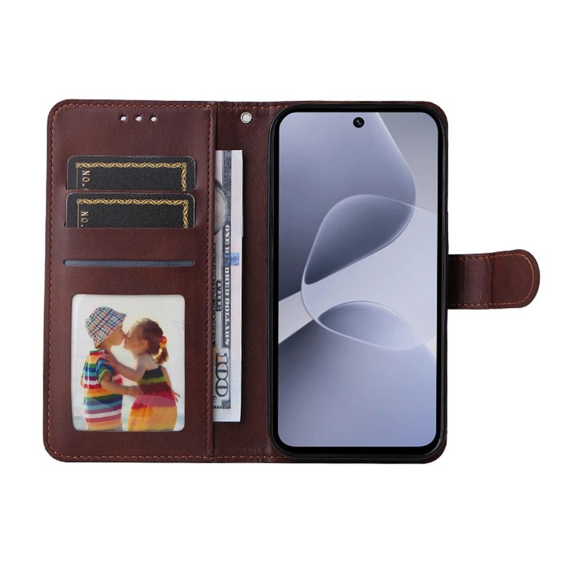 إنكاي جراب هاتف من جلد العجل مع غطاء حماية للشاشة لهاتف Infinix Hot 60 5G / Hot 60I 4G (وردي) - Image 4