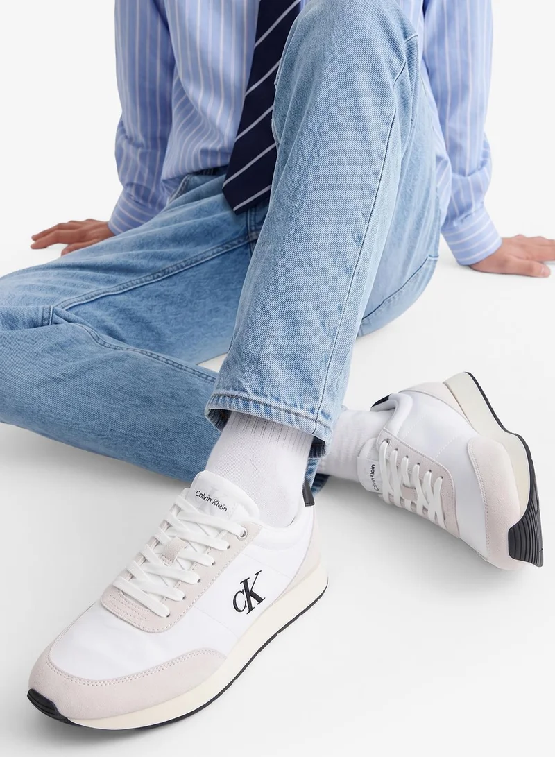 Calvin Klein Essential Retro Mixed Texture Trainers