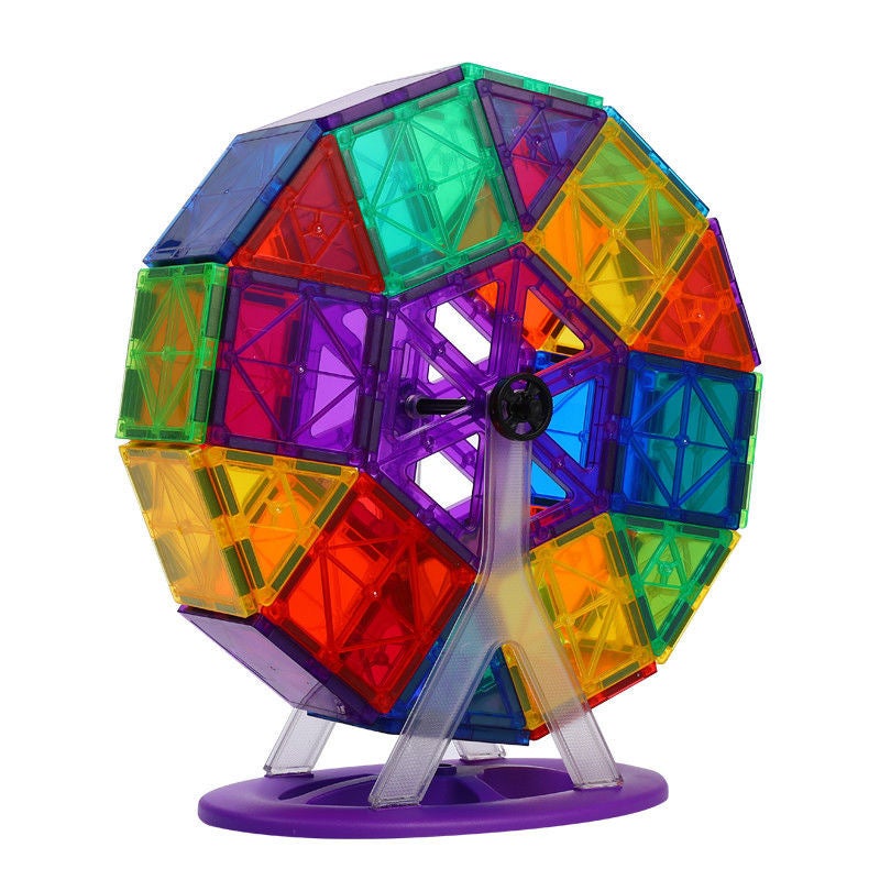 Magnetic Building Tiles Set for Kids - Educational STEM Toy - Image 4
