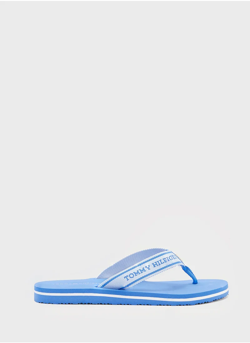 تومي هيلفيغر Webbing Beach Flip Flops