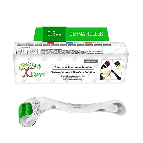 Epyz Transparant Derma Roller With 540 Titanium Alloy Needles (0.5, Green) - Image 1