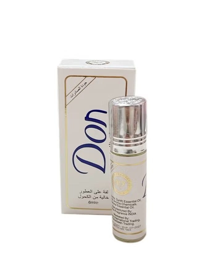 عطر رول أون برائحة فرنسية، خالي من الكحول، 6 مل