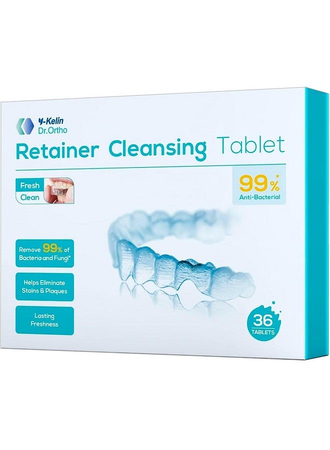 Y-Kelin Retainer Cleaner, Mouth Guard Cleaning Tablets - Remove & Clear Stains from Dental Appliances - in 3 Minutes (Mint,36 PCS) - Image 1