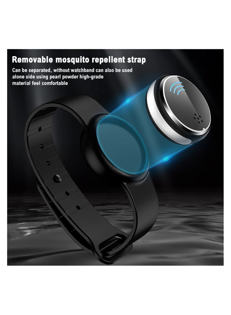 KASTWAVE Ultrasonic Mosquito Repellent Bracelet, Electronic Anti-Mosquito Wristband USB Charging Waterproof Eco-Friendly Portable Mosquito Repeller - Image 4