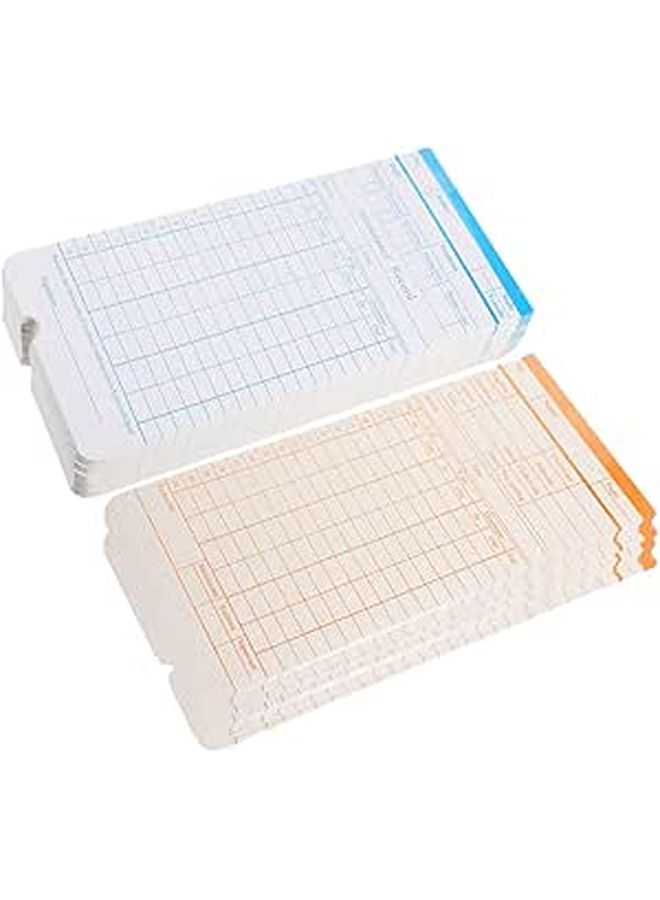 Double Sided Time Clock Cards 190 Sheets Pack For Employee Attendance Recording Paper - Image 1