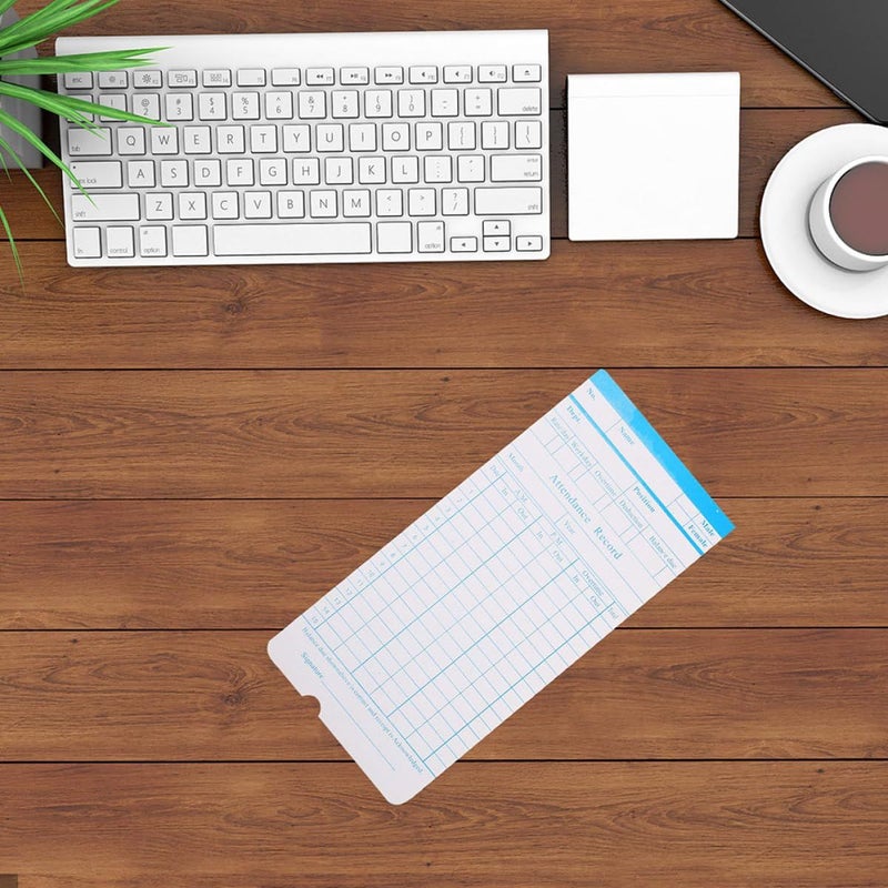 Double Sided Time Clock Cards 190 Sheets Pack For Employee Attendance Recording Paper - Image 5
