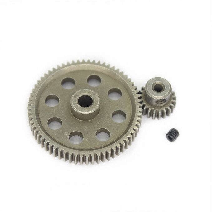 Hobbypark 11184 Steel Metal Spur Diff Differential Main Gear 64T & 11181 Motor Gear 21T RC Replacement Parts for Redcat Volcano EPX HSP 1/10 Monster Truck Brontosaurus 94111 - Image 3