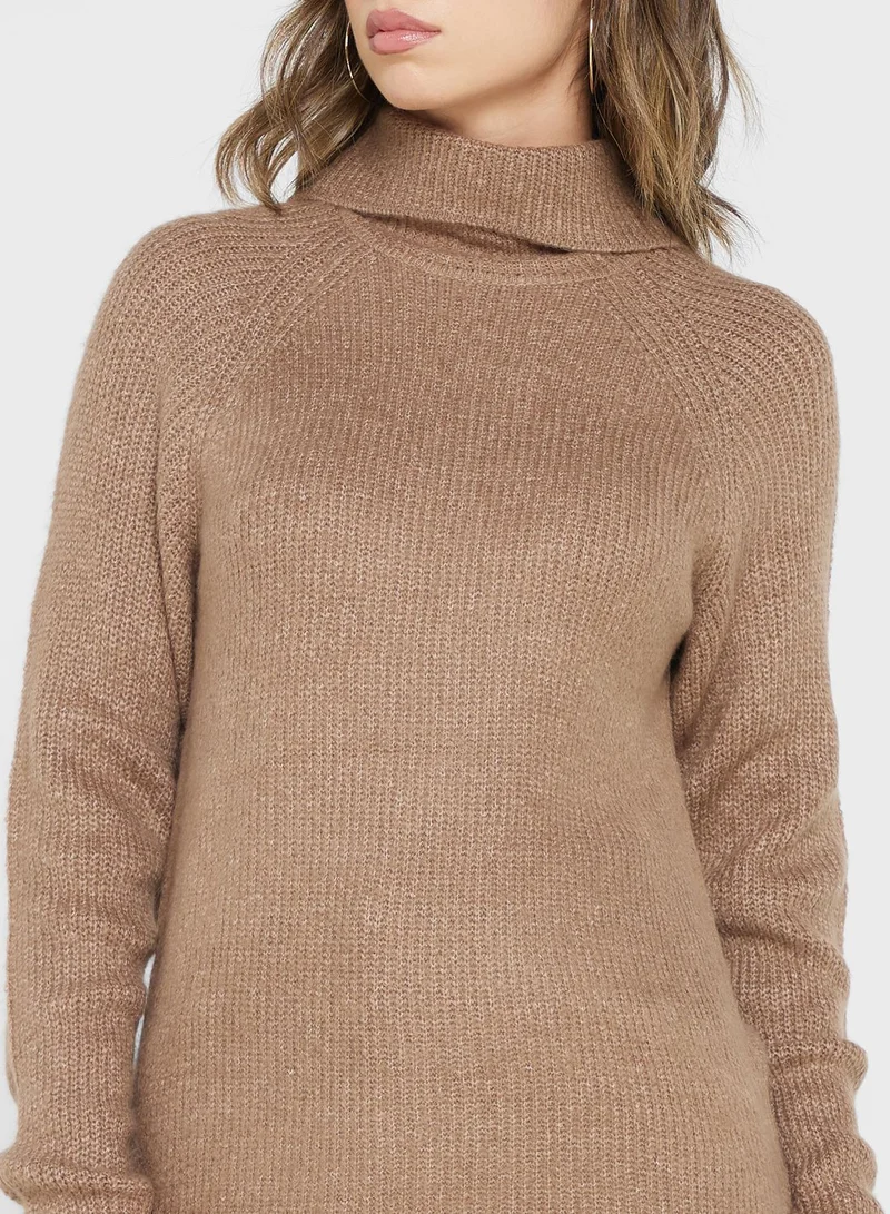 Jacqueline de Yong Turtle Neck Knitted Sweater