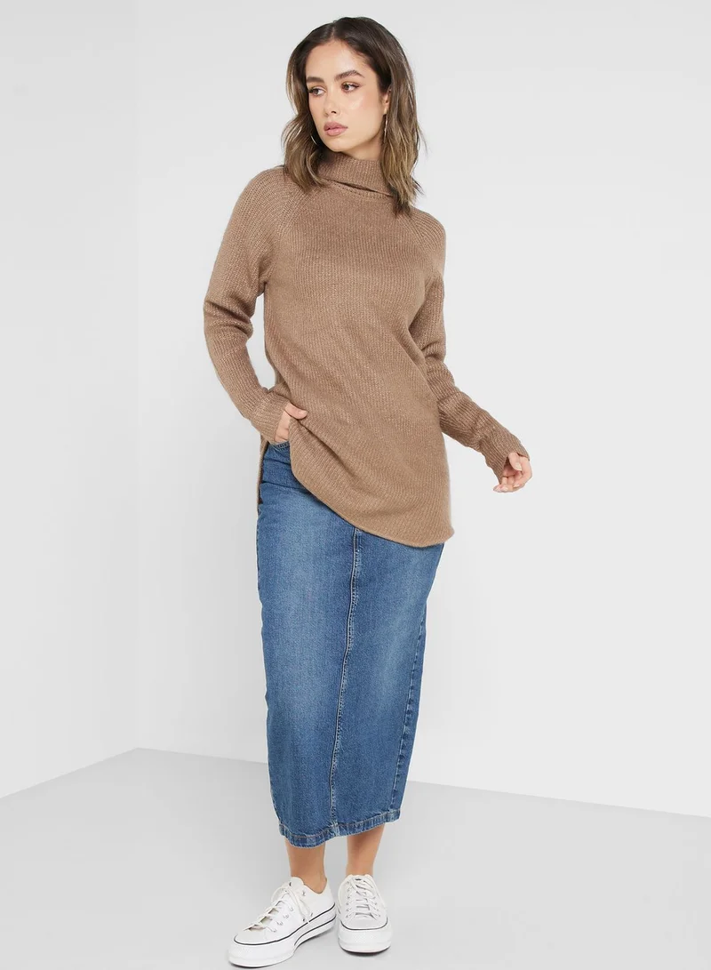 Jacqueline de Yong Turtle Neck Knitted Sweater