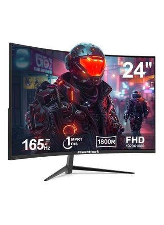 24-inch Curved Gaming Monitor with Full HD (1920x1080) Resolution, 165Hz Refresh Rate, 1ms Response Time, HDMI and DP Input, Black - pzsku/Z7ADB464875FECD62C024Z/45/1751449759/7eb4b4db-38c1-4d2c-9adc-f9e27dda71c2