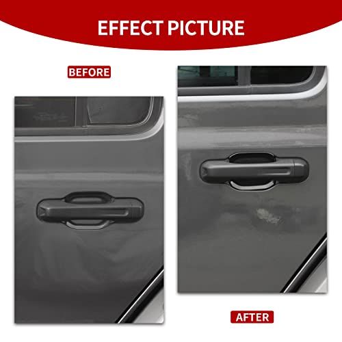 CheroCar for Jeep JL Outer Door Bowl Cover Trim Exterior Accessories for 20182025 Jeep Wrangler JL Black - Image 3