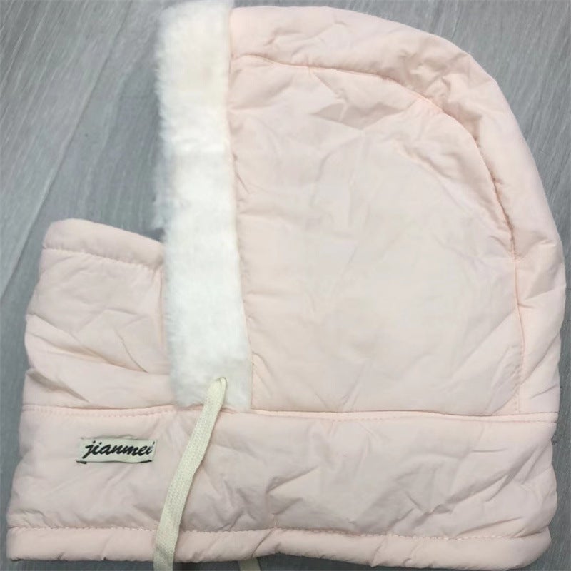 Velvet and Thickeneded Wind and Snow Hat, Neck Scarf and Mask, One-Piece Cold-Resistant and Windproof Skiing Lei Feng Hat for Women, Winter Cycling and Warmth for Men Navy blue - Image 2