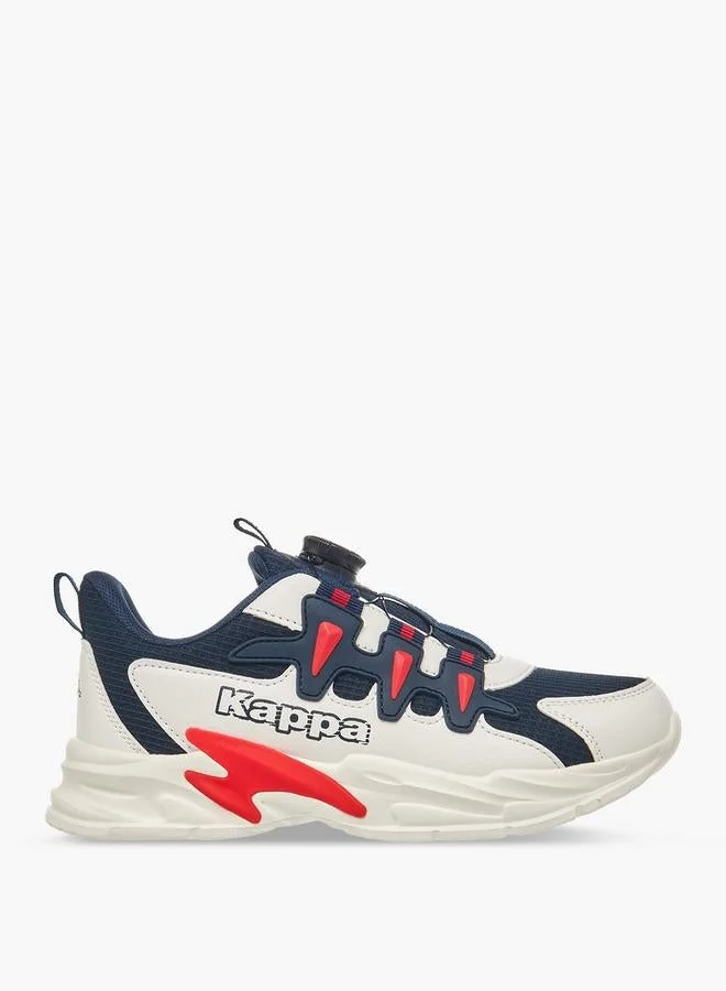 كابا أحذية رياضية للأولاد بطبعة شعار بإبزيم دوار