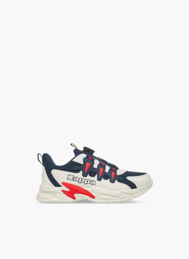 كابا أحذية رياضية للأولاد بطبعة شعار بإبزيم دوار