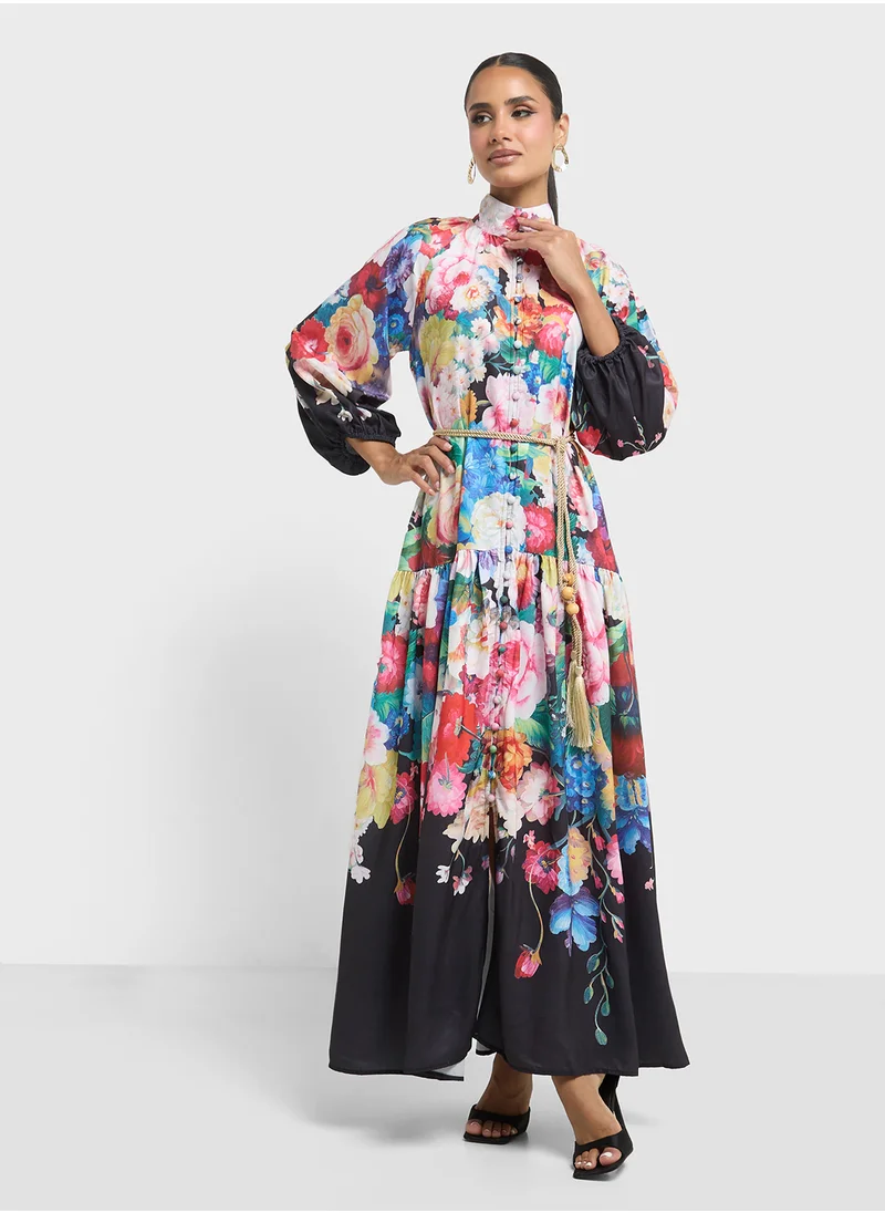 Khizana Floral Print Dress
