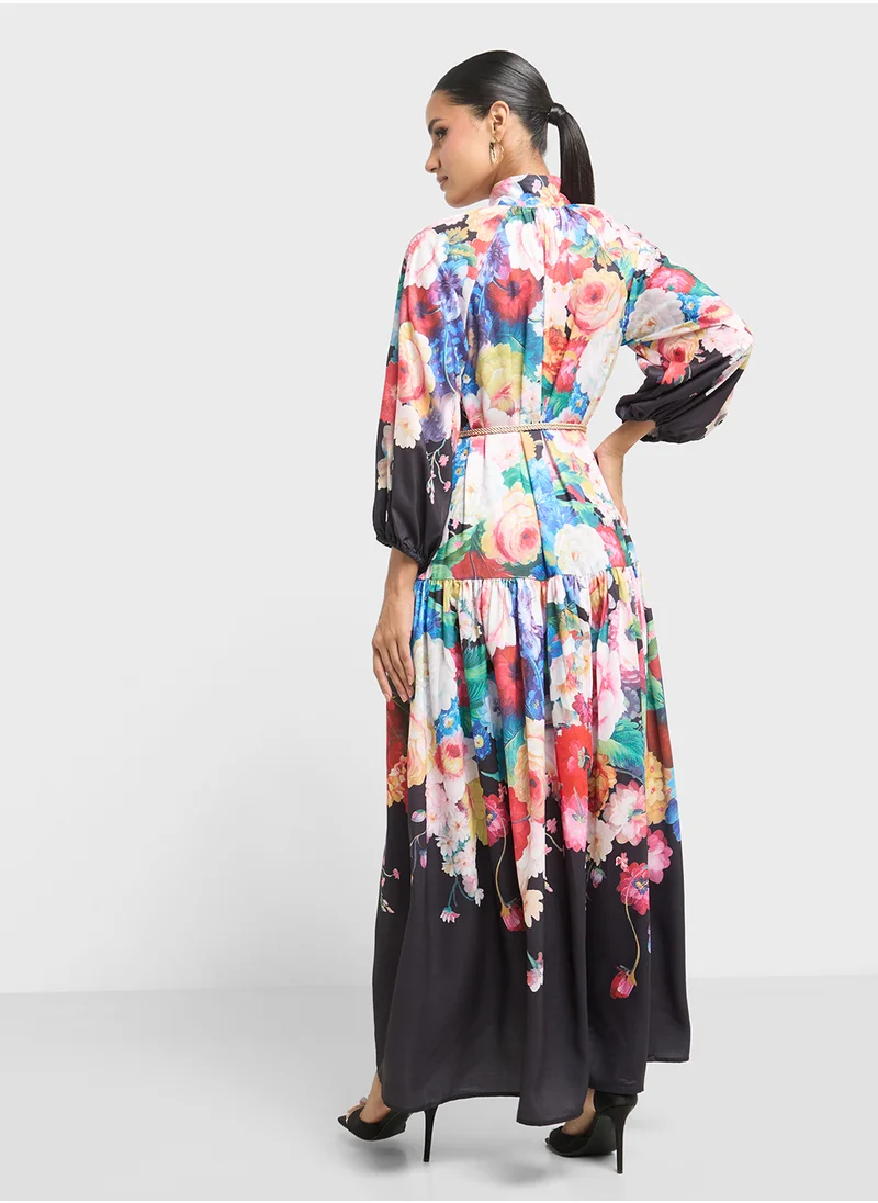 Khizana Floral Print Dress