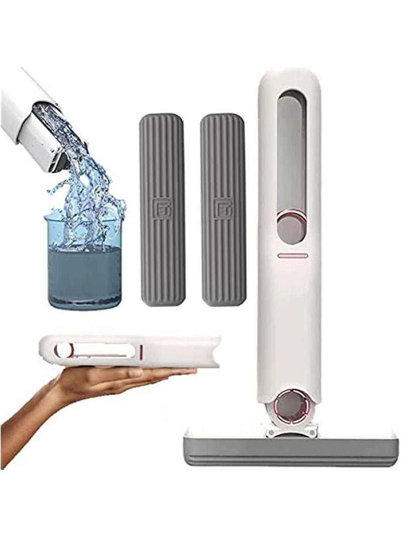 DubaiGallery Mini Mop Hand Washable Desktop Cleaning Mini Mop Cleaning Mop with Wring Function Portable Mop for Windows,Wooden Panels,Table Tops,Walls, Cars,Tea Tables,Glass. - Image 2