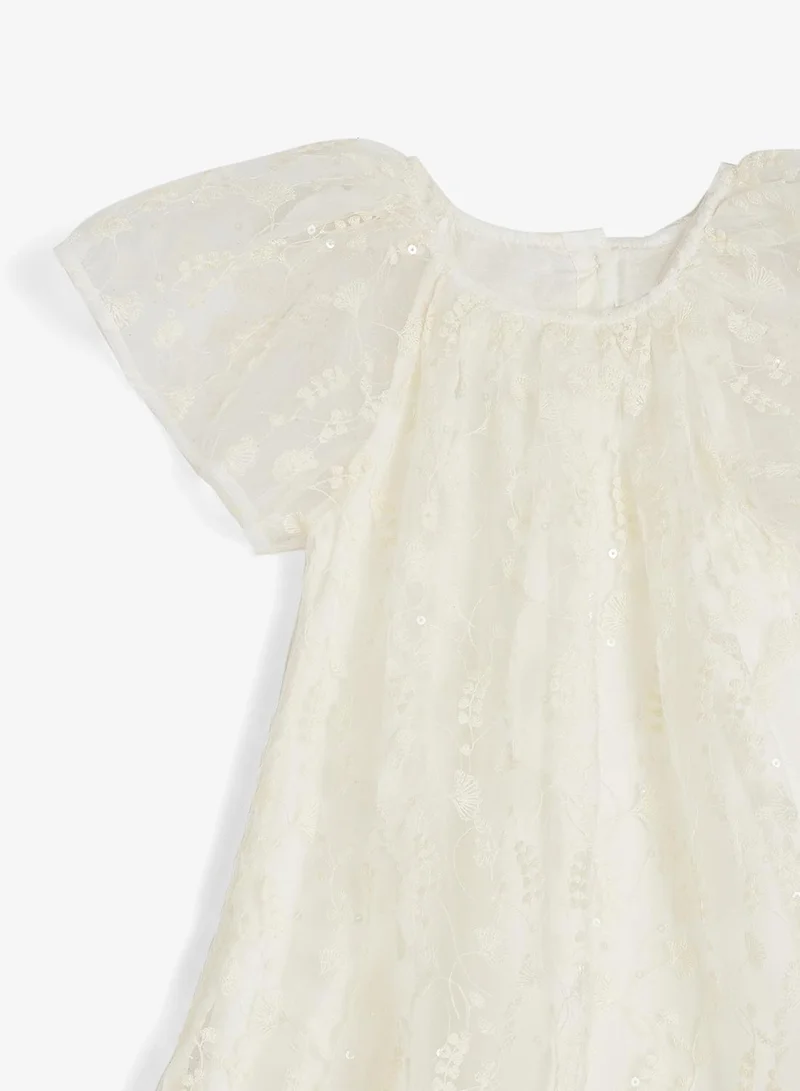 Ripples  Girls Lace Overlay Party Dress for Women | Best Price UAE