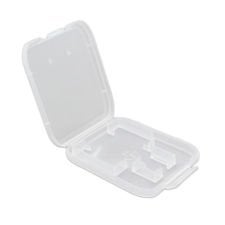 eTECH Collection 25 Pack Clear Plastic SD/SDHC/SDXC/MicroSD/MicroSDHC/MicroSDXC Memory Card Case Holder for SanDisk/Kingston/Transcend/Samsung (Case Only, Memory Card Not Included) - Image 1