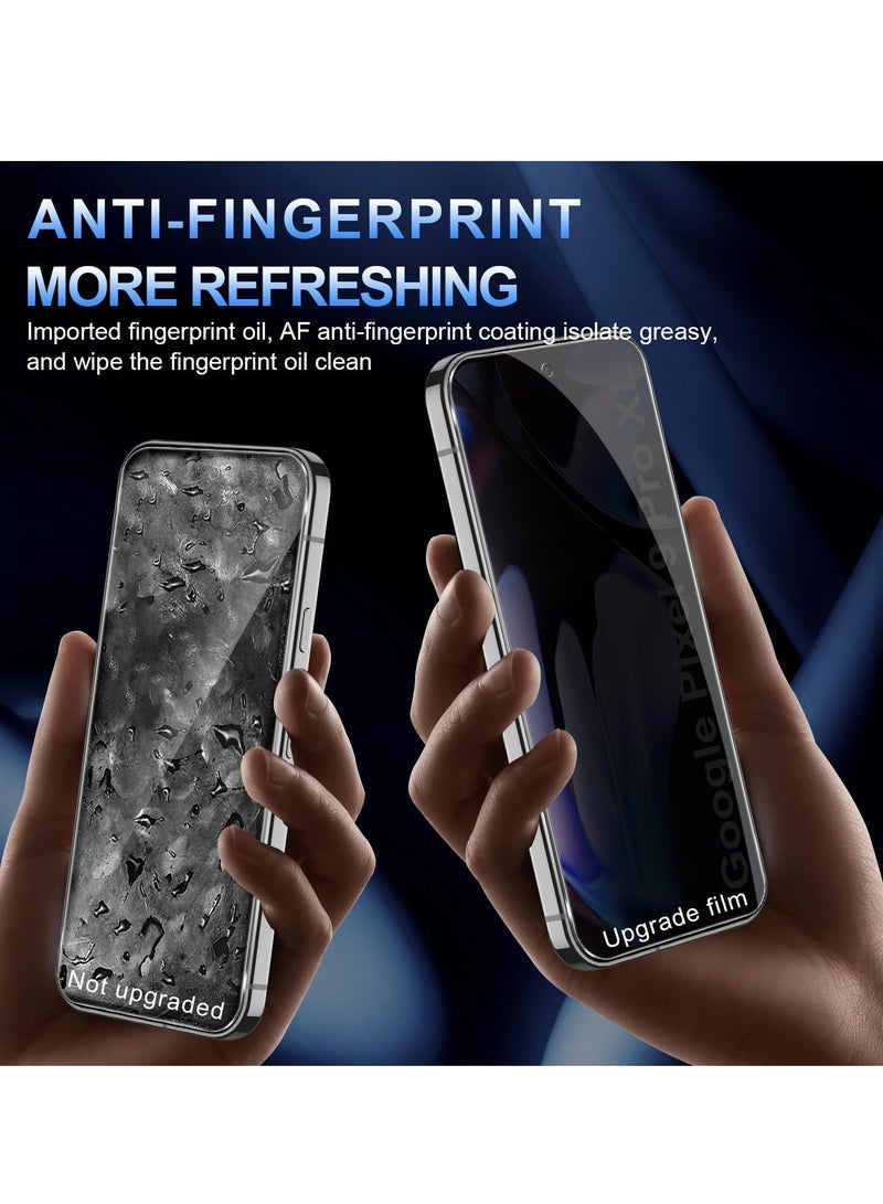 BORTONY Google Pixel 9 Pro XL Privacy Tempered Glass Film   Pack of 2 Anti-Spy Privacy Screen Protector Anti-Scratch  9H Hardness Black Edge Privacy Glass For Google Pixel 9 Pro XL - Image 4