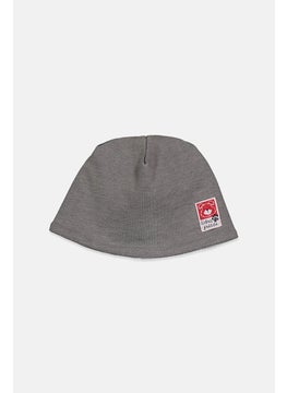 Prenatal Unisex Newborn Cotton Beanie, Grey  - Image 1