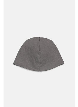 Prenatal Unisex Newborn Cotton Beanie, Grey  - Image 2